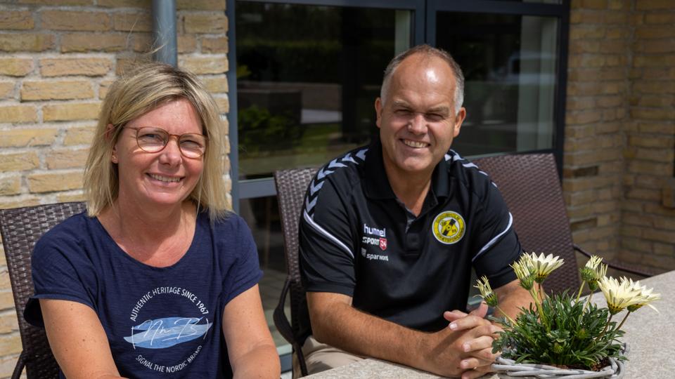 Stor interesse for fjernvarme i Gudumholm - Peer og Helle Kristensen skal tilsluttes Storvorde den 11. juni 2022 <i>Foto: Kim Dahl Hansen</i>