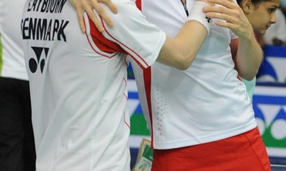Thomas Laybourn, VEB-spiller, for i aften Kamilla Rytter som modstander. Han stiller nemlig op for Greve. Foto: Scanpix