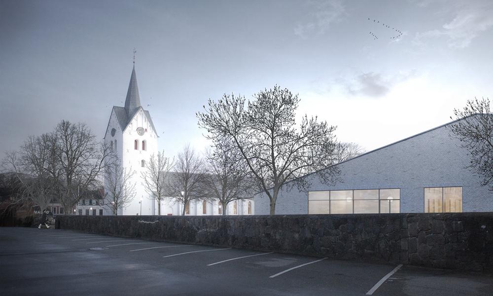 Bygningskonstruktionen består af traditionel terrændæksopbygning, fuldmurede ydervægge, indervægge af betonelementer samt gips, nedsænkede træbetonlofter, tagkonstruktion bestående af bærende stålrammer udfyldt med isoleret trækonstruktion som er afsluttet med tagbeklædning i zink, med stående false. Bygningskonstruktionen består af traditionel terrændæksopbygning, fuldmurede ydervægge, indervægge af betonelementer samt gips, nedsænkede træbetonlofter, tagkonstruktion bestående af bærende stålrammer udfyldt med isoleret trækonstruktion som er afsluttet med tagbeklædning i zink, med stående false.
