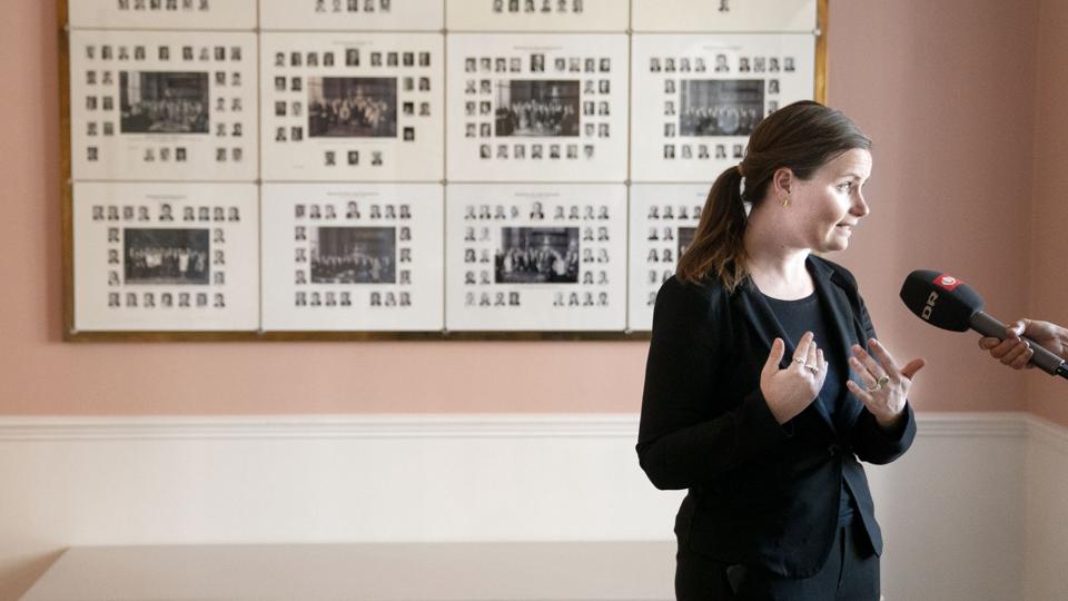 - Er det den aftale, som Enhedslisten havde lavet med 90 mandater? Overhovedet ikke, men vi har presset regeringen alt, hvad vi overhovedet kunne, siger politisk ordfører Mai Villadsen (EL). <i>Liselotte Sabroe/Ritzau Scanpix</i>