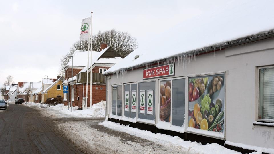 Købmandsbutikken i Poulstrup må lukke. Foto: Kurt Bering <i>Kurt Bering</i>
