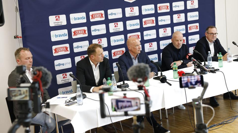 Tyske Uwe Rösler blev tirsdag præsenteret som ny træner for AGF. Han har tidligere været træner for Anders Christiansen i Malmö FF, som mener, at Uwe Rösler er et godt match for AGF. <i>Mikkel Berg Pedersen/Ritzau Scanpix</i>
