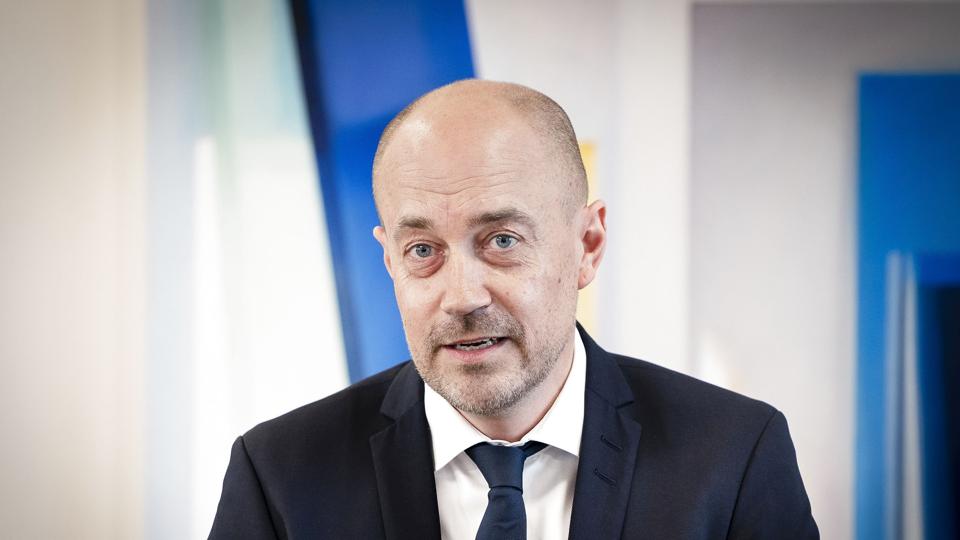 Sundhedsminister Magnus Heunicke (S) siger, at myndighederne fortsat har en stor opgave i at inddæmme og opspore smitte med abekopper, så sygdommen ikke spreder sig. <i>Liselotte Sabroe/Ritzau Scanpix</i>