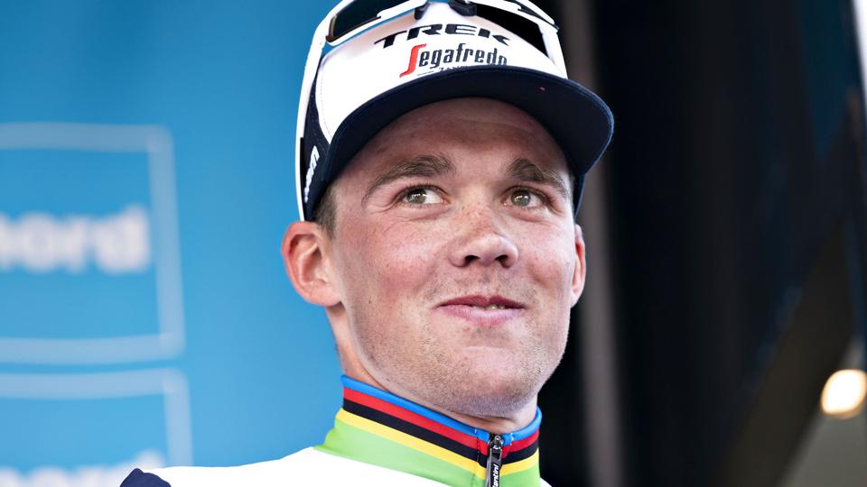 Mads Pedersen tager mindst en mere dag i den blå førertrøje i Belgien Rundt (Arkivfoto). <i>Henning Bagger/Ritzau Scanpix</i>
