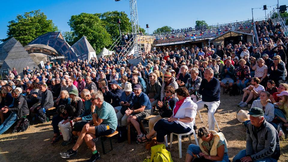 Torsdag aften kunne publikum på Folkemødet i Allinge på Bornholm opleve, at en partilederdebat blev afbrudt af klimaaktivister. Aktionen møder stor kritik fra politikere. <i>Ida Marie Odgaard/Ritzau Scanpix</i>