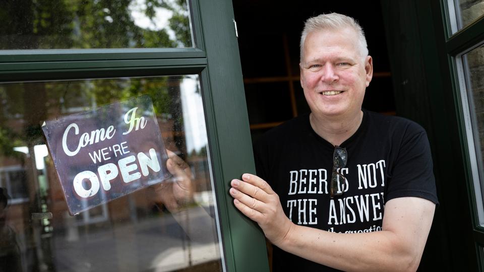 Kent Boalth har overtaget ølbrygningen på Vrå Bryghus, efter at have været på Løkken Bryghus nogle år <i>Foto: Claus Søndberg</i>