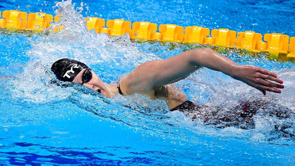 Helena Rosendahl Bach er en af de fem danskere, som deltager ved VM i svømning i Budapest. I november vandt hun EM-sølv på kortbane i 200 meter butterfly. (arkivfoto.) <i>Tobias Schwarz/Ritzau Scanpix</i>