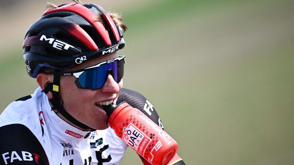 Tadej Pogacar viste igen god form, da han forsvarede føringen i Slovenien Rundt før søndagens sidste etape. <i>Marco Bertorello/Ritzau Scanpix</i>