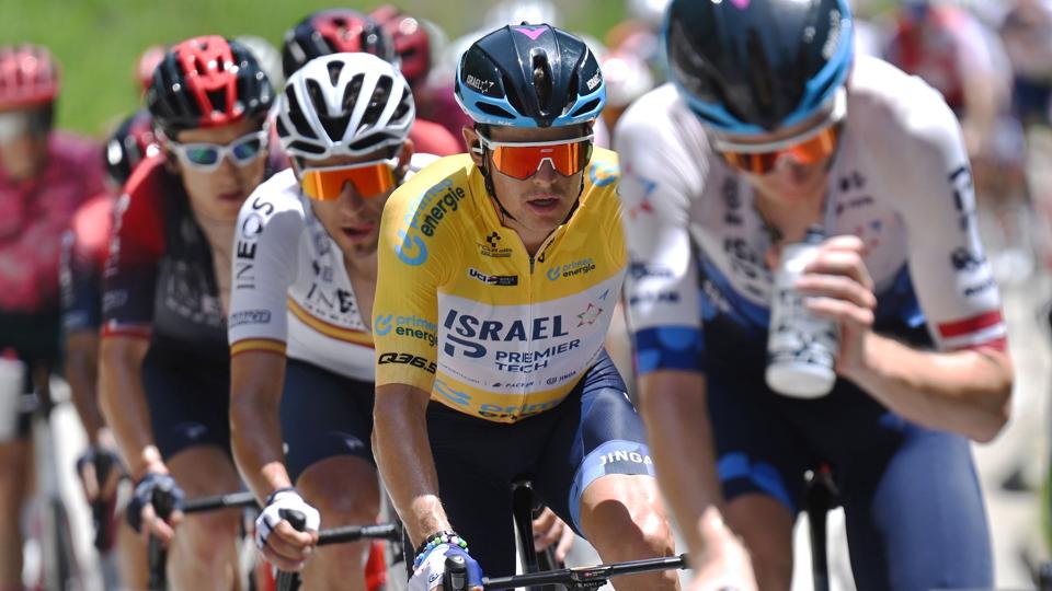 Jakob Fuglsang sad med i favoritgruppen, men kræfterne slap op til sidst, og danskeren er nu nummer tre i Schweiz Rundt. <i>Gian Ehrenzeller/Ritzau Scanpix</i>