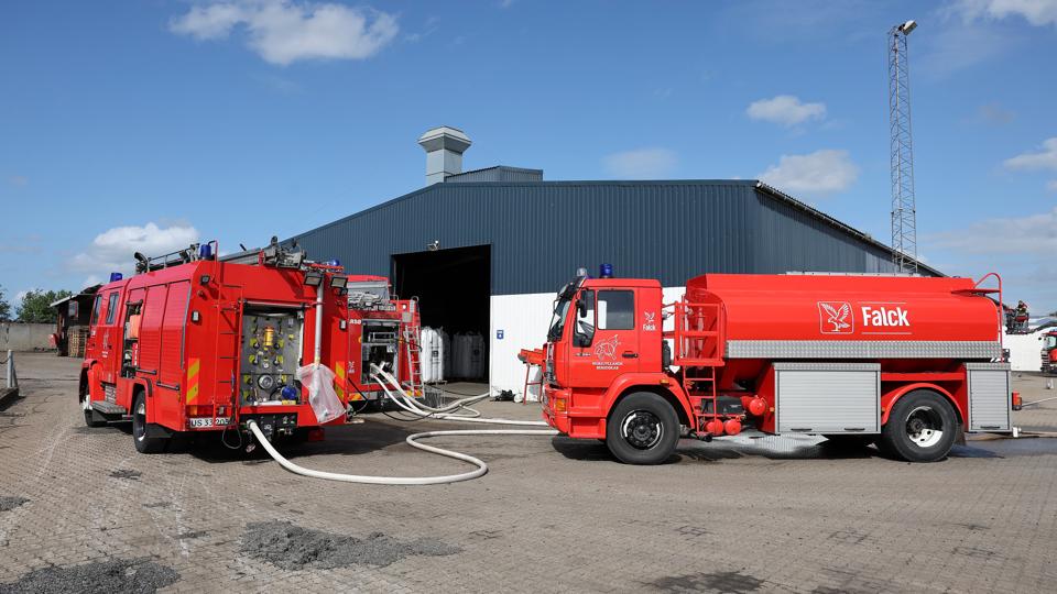 Brand, Holmevej 5 i Farsø Farsø 18. juni 2022 <i>Foto: Bente Poder</i>