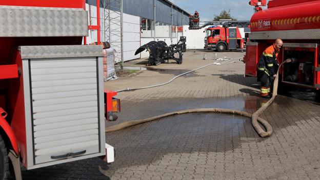 Brand, Holmevej 5 i Farsø Farsø 18. juni 2022 <i>Foto: Bente Poder</i>