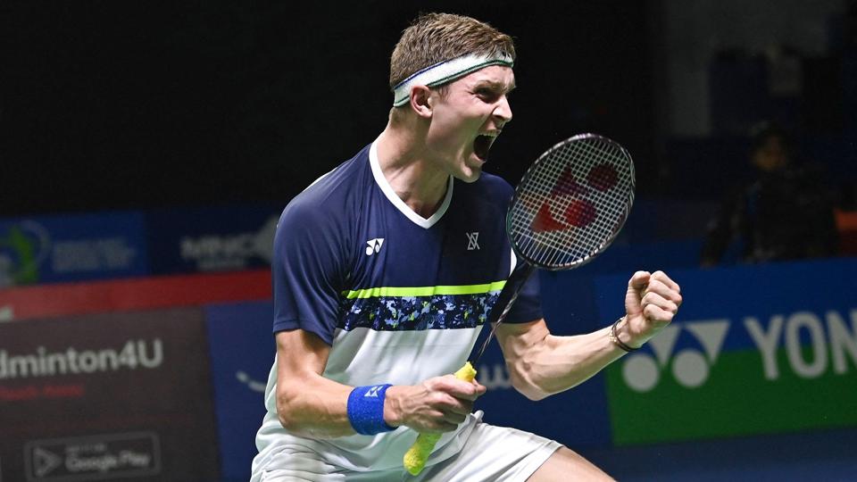 Viktor Axelsen var flere klasser bedre end sin kinesiske modstander i finalen i Indonesia Open. <i>Adek Berry/Ritzau Scanpix</i>