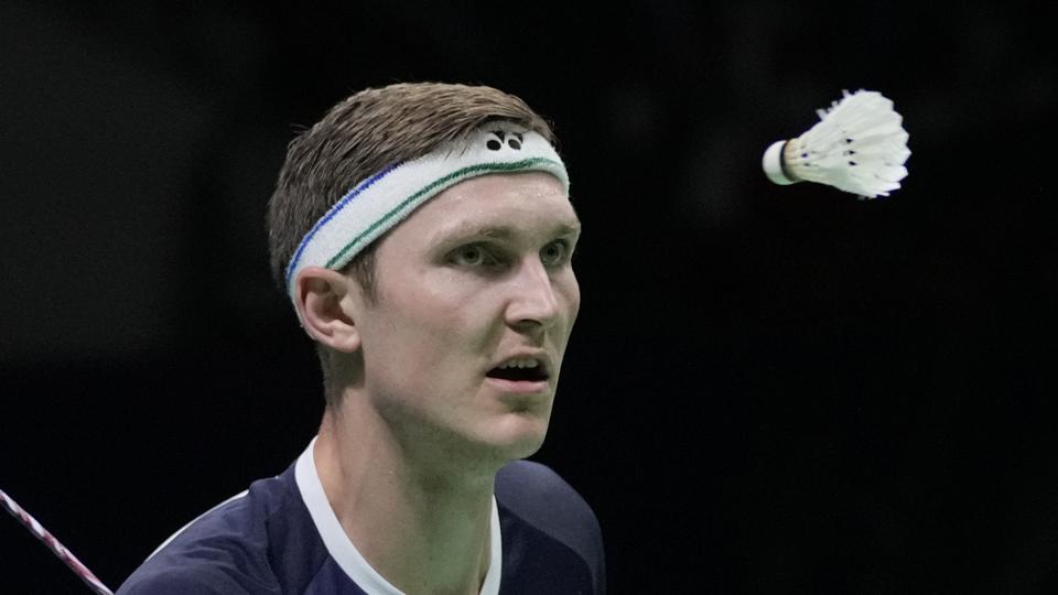 Viktor Axelsen var overlegen i sin sejr over Zhao Jun Peng. <i>Dita Alangkara/Ritzau Scanpix</i>