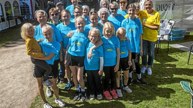 Team Houge var et af mange i Stafet For Livet i Brønderslev. Foto: Allan Mortensen <i>Allan Mortensen</i>