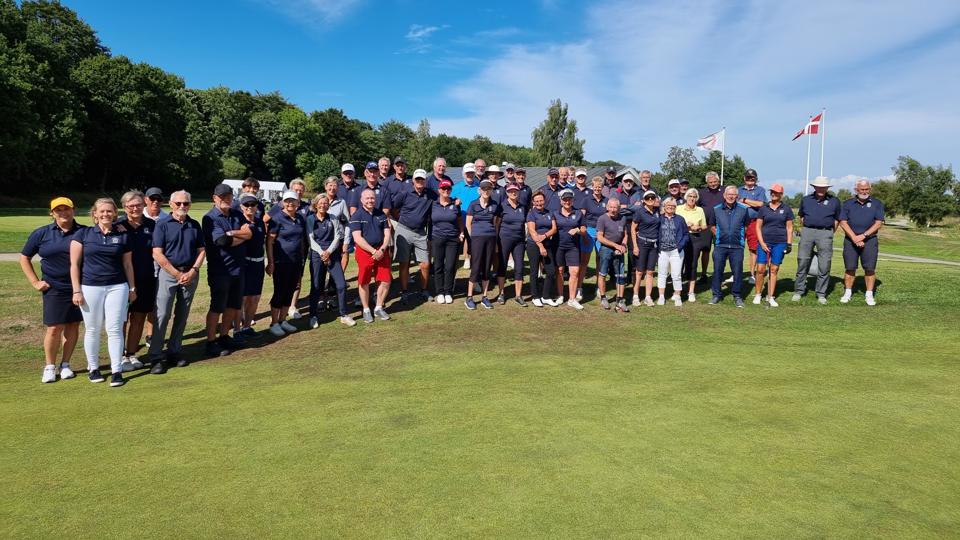 Her ses de frivillige i forbindelse med Ecco-touren, som Frederikshavn Golfklub var værter for i 2021. <i>Privatfoto</i>