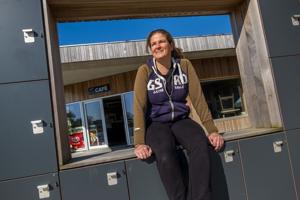 Katerina siger farvel til sin café i Vestre Fjordpark
