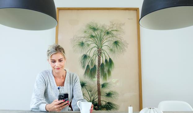 På trods af sygdommen synes Louise, at hun har et dejligt liv. <i>Foto: Torben Hansen</i>