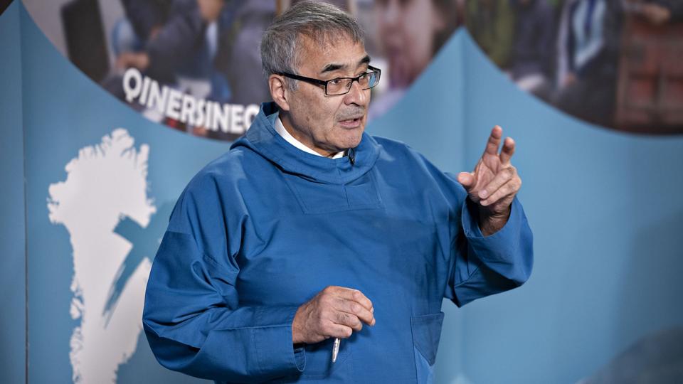 Hans Enoksen trækker sig som formand for Naleraq. Det er uvist, om han fortsætter i det grønlandske parlament eller i politik i det hele taget. (Arkivfoto). <i>Christian Klindt Sølbeck/Ritzau Scanpix</i>