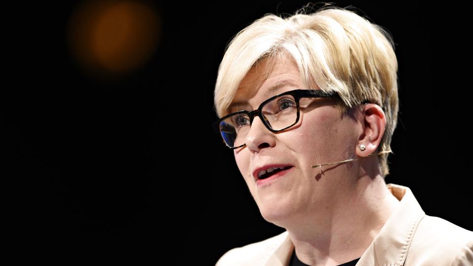 Litauens premierminister Ingrida Šimonyt får støtte fra EU, efter at Litauen er kommet under pres fra Rusland, der er frustreret over EU-sanktionerne mod enklaven Kaliningrad. <i>Philip Davali/Ritzau Scanpix</i>