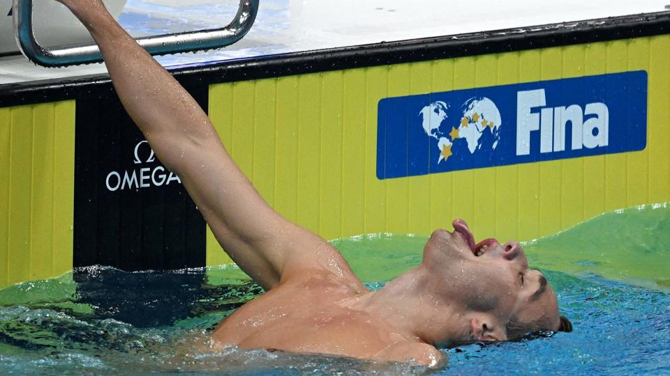 Kristof Milak vandt suverænt VM-guld på 200 meter butterfly på hjemmebanen i Budapest. <i>Oli Scarff/Ritzau Scanpix</i>