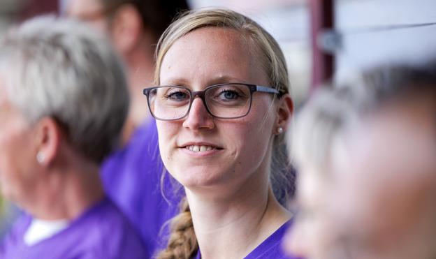 Louise Kær Nielsen håber, at Jammerbugt Kommune vil droppe udliciteringen og trække rengøringsopgaven hjem. <i>Foto: Bo Lehm</i>
