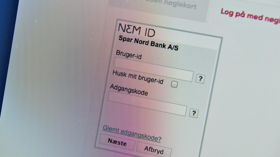 Nogle NemID-brugere kan have problemer med at logge på blandt andet netbank og sundhed.dk. (Arkivfoto). <i>Henning Bagger/Ritzau Scanpix</i>