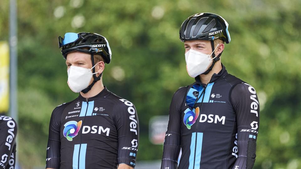 Søren Kragh Andersen og Casper Pedersen var begge en del af DSM's Tour de France-hold sidste år. (Arkivfoto) <i>Claus Bonnerup/Ritzau Scanpix</i>