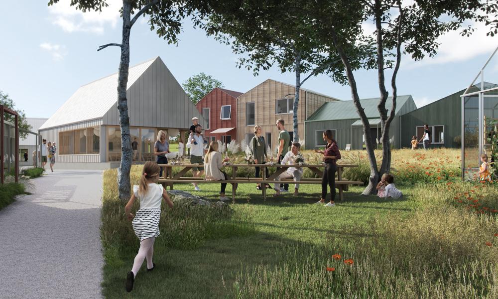 Bo- og byggefællesskabet Fridlev ved Hvalsø ventes klar til indflytning i sommeren 2023.