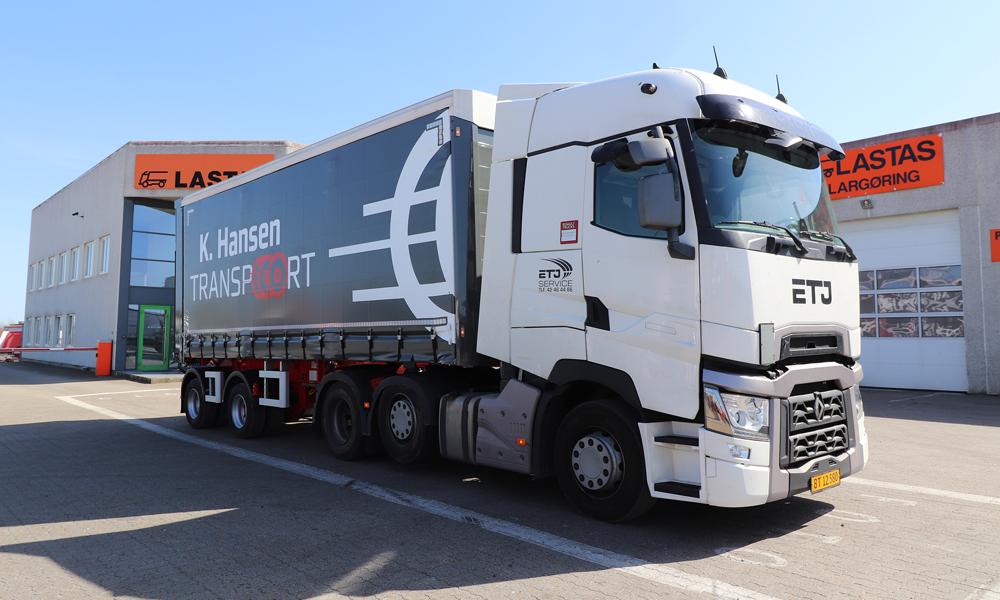 K. Hansens nye 2-akslede linktrailer fra Kel-Berg. K. Hansens nye 2-akslede linktrailer fra Kel-Berg.