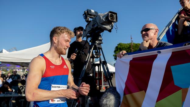 Kasper Larsen forlod i 2019 Sæby til fordel for Aarhus, hvor han er kommet under vingerne på det danske landstræner i springdisciplinerne. <i>Foto: Lars Pauli</i>