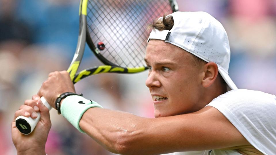 Holger Rune deltager i Wimbledon, hvor han møder den 28-årige amerikaner Marcos Giron i første runde. <i>Foto: Glyn Kirk/Ritzau Scanpix</i>