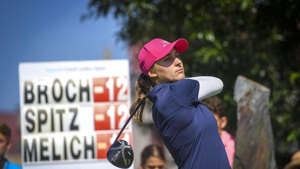 Jana Melichova strøg til tops i Czech Ladies Open med et slag ned til Nicole Broch Estrup. <i>Katerina Sulova/Ritzau Scanpix</i>