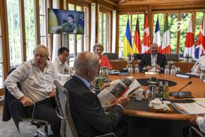 Ukraines leder beder G7 om avancerede forsvarssystemer