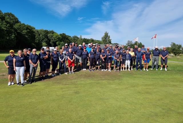 Her ses de frivillige i forbindelse med Ecco-touren, som Frederikshavn Golfklub var værter for i 2021. Privatfoto