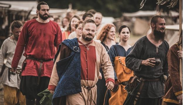 Vikingerne går i flok - det er også sammenholdet på tværs, der gør sporten speciel for Kristian. Foto: Kristian Mikkelsen