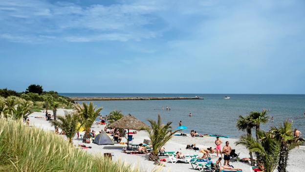 Palmestranden er Frederikshavn trækker hvert år tusindvis turister til byen. Foto: Peter Jørgensen