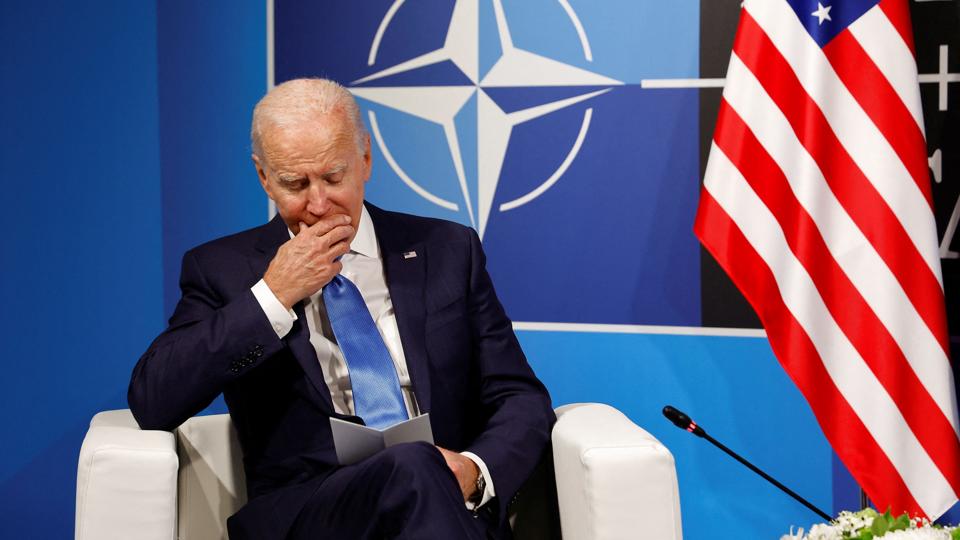 USA's præsident, Joe Biden, deltager denne uge i Nato-topmødet i Madrid. Her melder han blandt andet om amerikansk optrapning af den militære tilstedeværelse i Europa. <i>Jonathan Ernst/Reuters</i>
