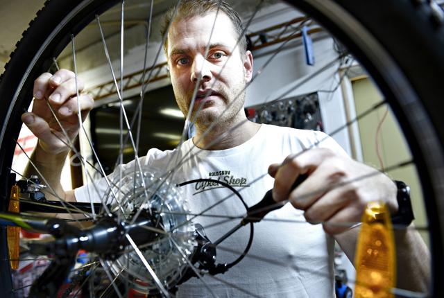 Hasse Kristensen har solgt Rold skov Cykel Shop, som han har ejet i 10 år. Arkivfoto: Claus Søndberg <i>Pressefotograf Claus Søndberg</i>