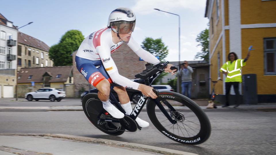Mads Pedersen blev i sidste uge nummer fire ved DM i enkeltstart, hvor billedet her er fra. <i>Bo Amstrup/Ritzau Scanpix</i>