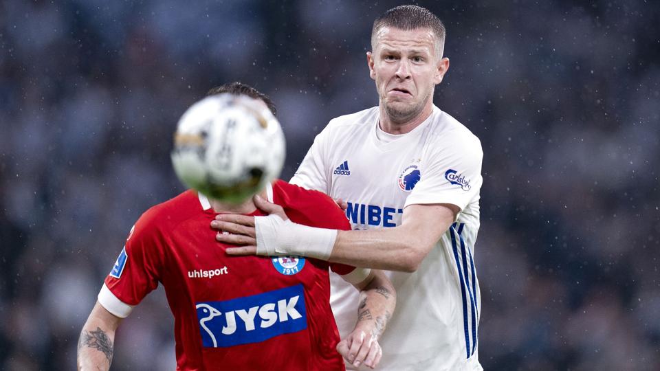 Denis Vavro, der ikke længere er på kontrakt i FC København, beklager nogle udtalelser mod sin italienske klub og arbejdsgiver, Lazio. <i>Liselotte Sabroe/Ritzau Scanpix</i>
