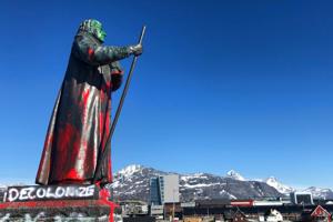 Politiet opgiver sag om hærværk imod Hans Egede-statue i Nuuk