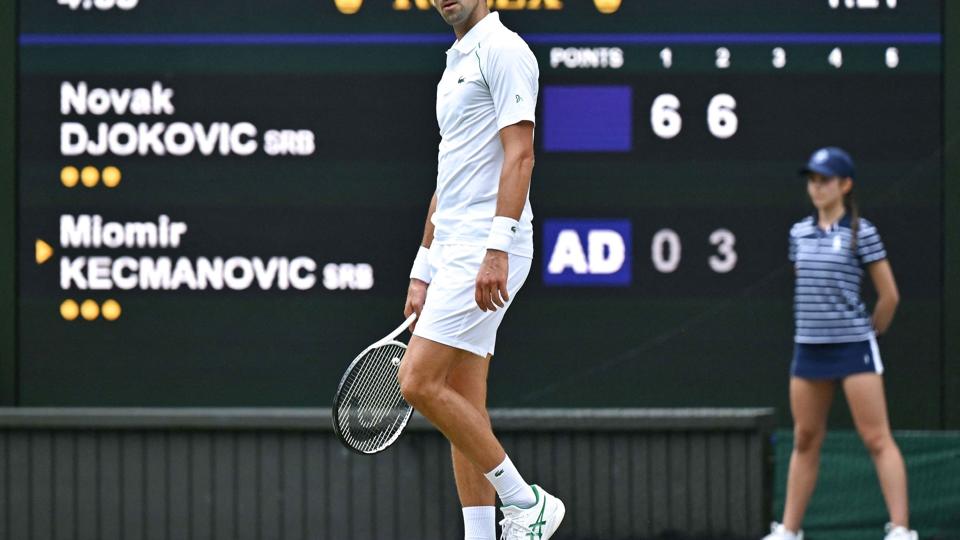 Novak Djokovic har vundet de seneste tre udgaver af Wimbledon og er på jagt efter sin syvende titel i turneringen. <i>Glyn Kirk/Ritzau Scanpix</i>
