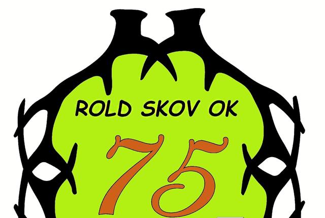 Rold Skov Orienteringsklubs jubilæumslogo, sammensat af de kronhjortegevir, der i dag udgør klubbens almindelige logo. Foto: Privat.