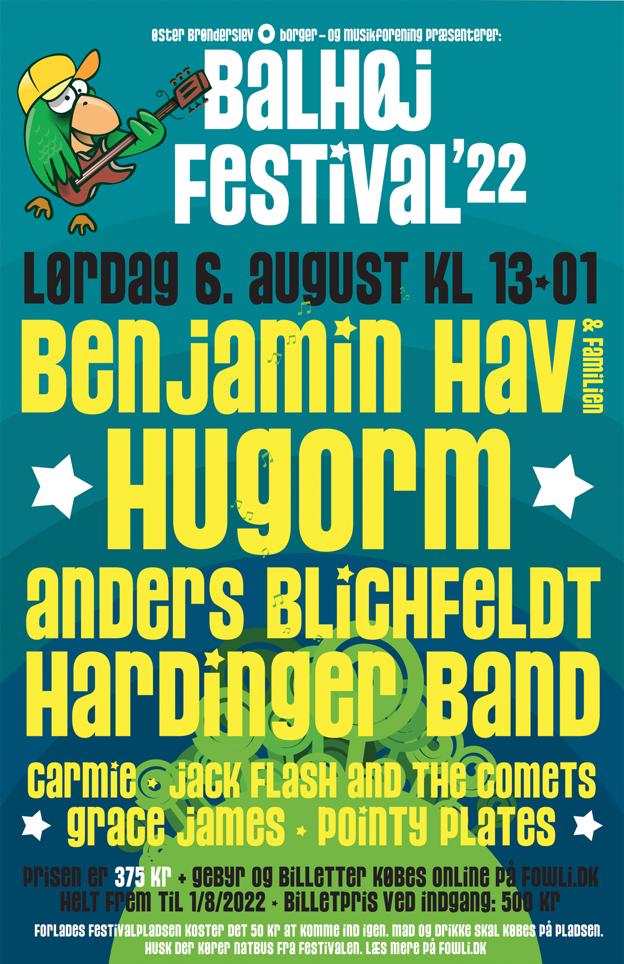 Plakaten for Bålhøj Festival 2022. <i>Det Nordjyske Mediehus</i>
