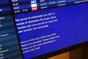 30.000 passagerer om dagen rammes af pilotstrejke i SAS