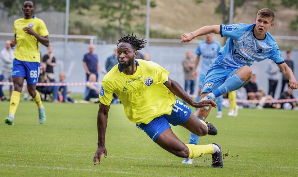 Vendsyssel FF testede mandag fodboldformen på udebane mod superligaklubben Randers FC. Her var en række prøvespillere med. Blandt andet Ramzi Traore. <i>Foto: Martin Damgård</i>