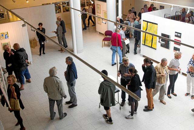 33 kunstnere viste malerier, tegninger, skulpturer, grafik og installation på Frederikshavn Kunstmuseum forleden.Privatfoto