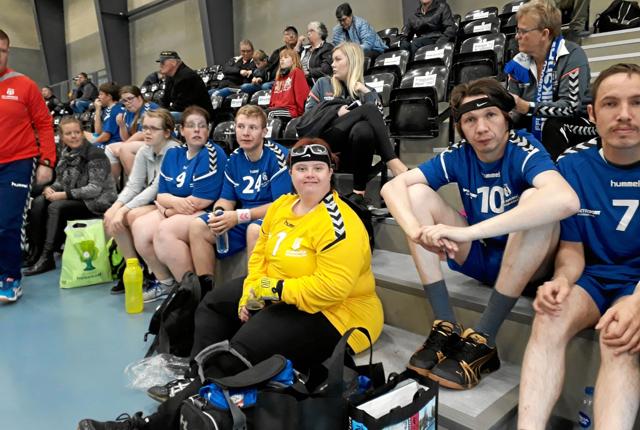 FfI Håndbolds ”Special Olympics hold” klar til kamp i Struer.Privatfoto