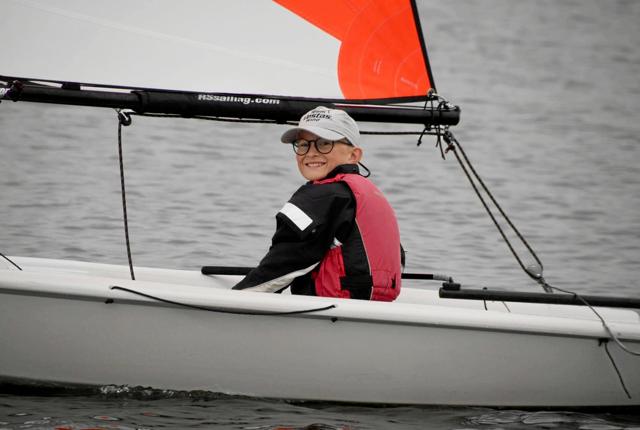 Nils Christensen i sin Tera Sport klasse-båd.Privatfoto