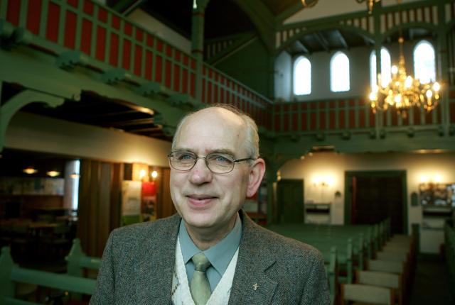 Kjeld Grarup gæster baptistkirken i Brovst for at fortælle. Arkivfoto: Hans Ravn